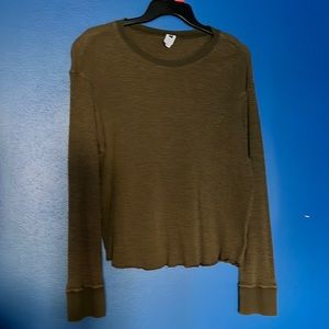 Dark green cropped long sleeve